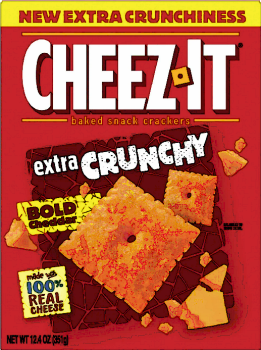 CHEEZ IT Extra Crunchy 'Bold Cheddar' Baked Snack Cracker with real Cheese 351 gr